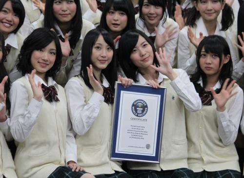 SKE48 sets Guinness World Records with their first album