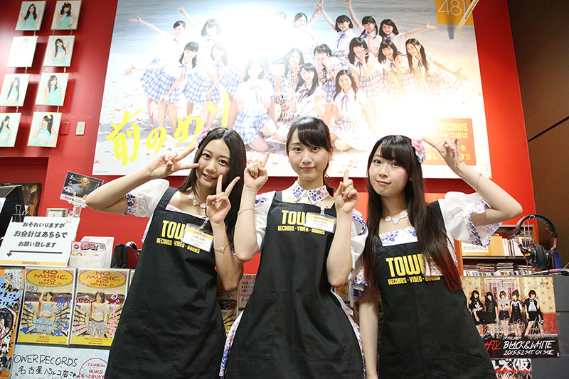 Rena Matsui, Akane Takayanagi, and Nao Furuhata Visit Nagoya CD Shops to Promote “Mae Nomeri”!